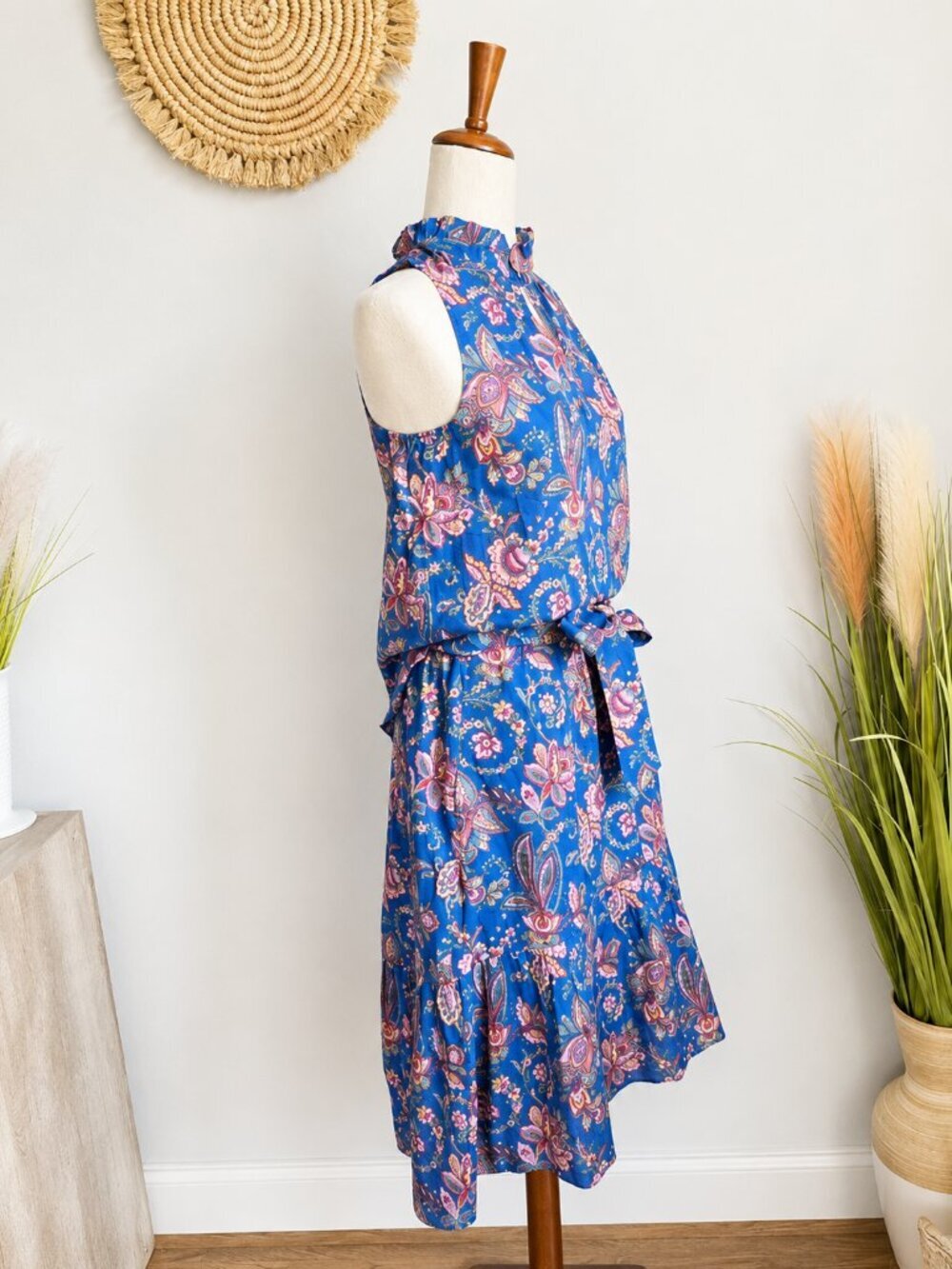 J. Crew Liberty London Flora Belle Floral Tiered Ruffle Top Midi Skirt Set Sz 0 View 3